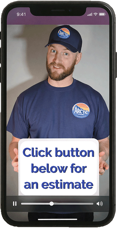 Mobile Meta ad promoting Arctic Heating and Refrigeration created by eclectiq MEDIA